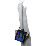 Smooth Calfskin Micro Tri-Color Luggage Indigo