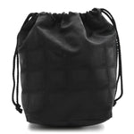 Nylon Travel Drawstring Bag Black