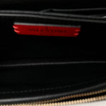 Pebbled Calfskin Rockstud Flap Wallet On Chain Black