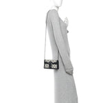 GG Supreme Monogram Textured Dollar Calfskin Super Mini Dionysus Shoulder Bag Beige Blue
