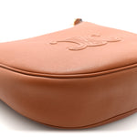 Supple Calfskin Small Triomphe Heloise Shoulder Bag Tan