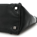 Drummed Calfskin Micro Luggage Black