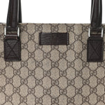 GG Plus Monogram Small Vertical Tote Dark Brown