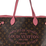 Monogram Articles de Voyage Ikat Neverfull MM Rose Velours