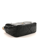 Lambskin Quilted Medium Chanel 19 Flap Black