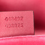 Velvet Matelasse Small GG Marmont Shoulder Bag Light Raspberry Rose