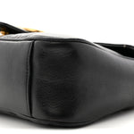 Calfskin Matelasse Small GG Marmont Shoulder Bag Black
