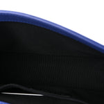 Calfskin Quilted Medium Boy Flap Blue
