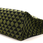 Jacquard Saffiano Triangolo Symbole Embroidered Shopping Tote Black Edera
