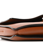 Suede Calfskin Small Faye Shoulder Bag Tobacco