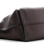 Calfskin Mini Flamenco Knot Clutch Chocolate