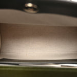 Textured Dollar Calfskin Web Small Diana Tote Bag Green Ombre