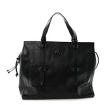 Piuma Lux Energy Monochrome Tonal GG Medium Tote Bag Black