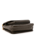 Grained Lambskin Monogram Mini Niki Chain Satchel Dark Cork