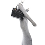 Caviar Quilted Medallion Tote Black