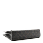 Triomphe Canvas Calfskin Small Vertical Cabas Tan