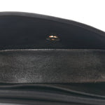 Lambskin Quilted Mini Coco Charms Rectangular Flap Black