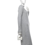 Patent Calfskin Boy Minaudiere White