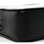 Glazed Fabric Vitello Century FF 1974 Stamp Patch Mini Camera Case Mogano Panna Black