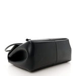 Calfskin Medium Falcon Shoulder Bag Black