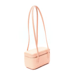 Shiny Caviar Preppy Coco Long Vanity With Strap Light Pink