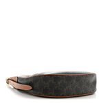 Calfskin Triomphe Canvas Small Heloise Shoulder Bag Tan