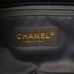 Calfskin Quilted Stitch Triptych Tote Black