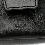 Shiny Calfskin Camera Crossbody Black
