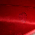 Textured Patent Monogram Large Belle De Jour Clutch Red