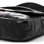 Nappa FF 1974 Embossed Baguette Black