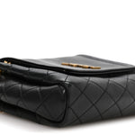 Lambskin Quilted Monogram Mini Nolita Black