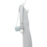 Tweed Braid Mini Flap Blue White Navy