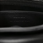 Calfskin Y Quilted Monogram Monochrome Small Loulou Chain Satchel Black