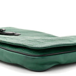 Calfskin Trophe Twist Pocket Shoulder Bag Emerald