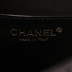 Shiny Lambskin Mesh Quilted Small Cargo Duma Drawstring Backpack Black
