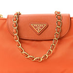 Tessuto Nylon Saffiano Crossbody Bag Papaya
