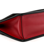 Vitello Century F is Fendi Bi-Color FF 1974 Embossed Kan I Shoulder Bag Fragola Maya Black