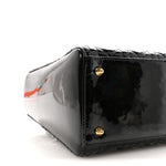 Patent Cannage Medium Lady Dior Black