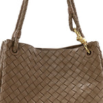 Nappa Intrecciato Large Andiamo Parachute Shoulder Bag Pinecone