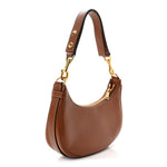 Smooth Calfskin Medium Strap Ava Shoulder Bag Tan