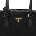 Re-Nylon Saffiano Medium Re-Edition 1978 Two Handle Bag Black