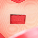 Snakeskin Broadway Mini Heart Top Handle Bag Rasberry Candy