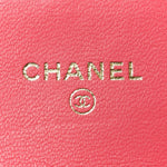 Lambskin Quilted Mini Chain Belt Bag Pink