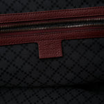 Grained Calfskin Duffle Bag Burgundy