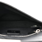 Recycled Nylon Vitello Grace Light Pequin Baguette Belt Pouch Black