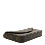Monogram Pochette Felicie Chain Wallet Fuchsia