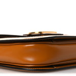 Smooth Calfskin Canvas 9to5 Shoulder Bag Natural Golden