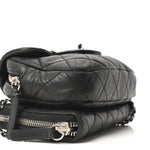 Lambskin Stitched New Mini Flap Black
