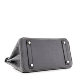 Ostrich Birkin 25 Gris Agate