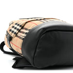 House Check Canvas Calfskin Small Nico Backpack Archive Beige